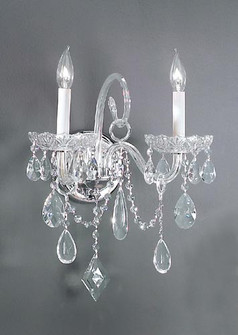 Prague Two Light Chandelier in Chrome (92|8282 CH C)