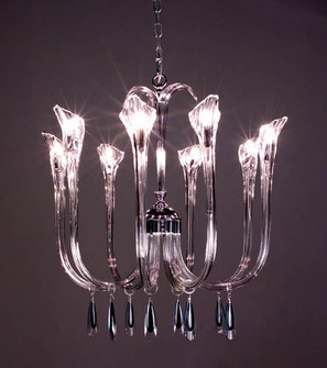 Inspiration Eight Light Chandelier in Chrome (92|82023 CH RED)