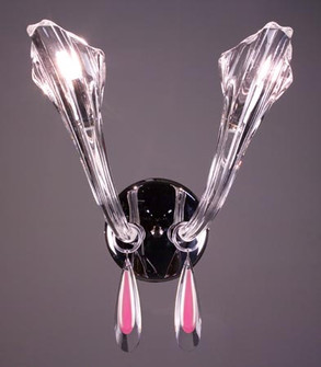 Inspiration Two Light Wall Sconce in Chrome (92|82022 CH PINK)