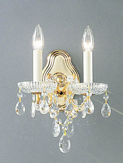 Maria Theresa Two Light Wall Sconce in Olde World Gold (92|8122 OWG C)