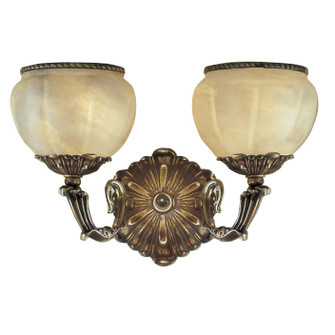 Alexandria I Two Light Wall Sconce in Satin Bronze w/Brown Patina (92|69602 SBB C)