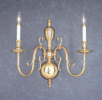 Hermitage Two Light Wall Sconce in Polished Brass (92|6752)