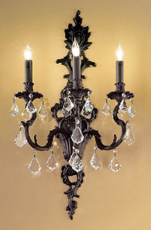 Majestic Three Light Wall Sconce in Aged Pewter (92|57343 AGP CBK)