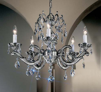 Princeton II Five Light Chandelier in Millennium Silver (92|57205 MS)