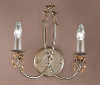 Belluno Two Light Wall Sconce in Silver-Gold (92|3652 SG)