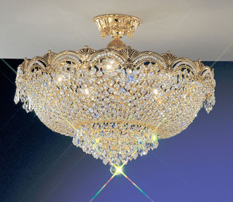 Regency II Five Light Flush/Semi-Flush Mount in Gold Plate (92|1857 G CGT)