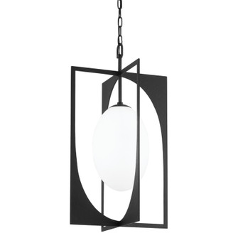 Enzo One Light Lantern in Black Iron (67|F1218-BI)