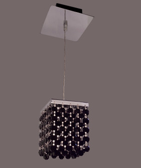 Bedazzle One Light Pendant in Chrome (92|16101 BLK)