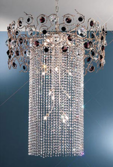 Foresta Colorita 15 Light Chandelier in Silver Frost (92|10035 SF BR)