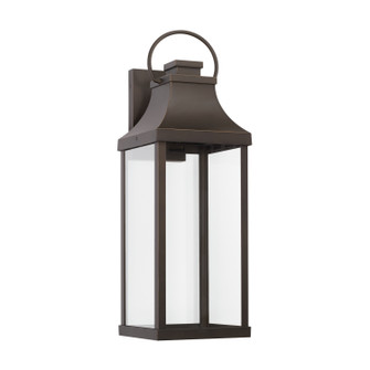 Bradford One Light Outdoor Wall Lantern in Oiled Bronze (65|946431OZ-GL)