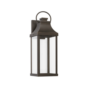 Bradford One Light Outdoor Wall Lantern in Oiled Bronze (65|946421OZ-GL)