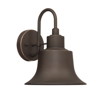 Brock One Light Outdoor Wall Lantern in Oiled Bronze (65|926311OZ)