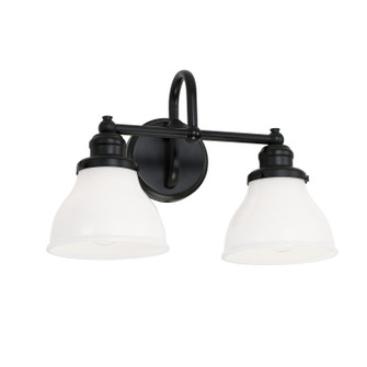 Baxter Two Light Vanity in Matte Black (65|8302MB-128)