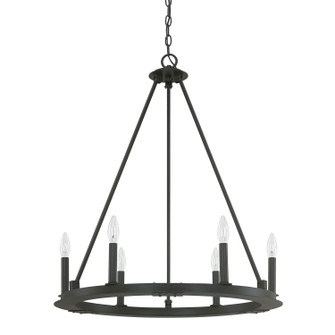 Pearson Six Light Chandelier in Black Iron (65|4916BI-000)