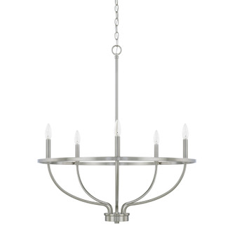 Greyson Five Light Chandelier in Brushed Nickel (65|428551BN)