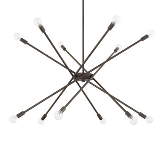 Kris 12 Light Chandelier in Nordic Grey (65|425601NG)