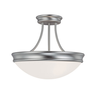 Hansen Three Light Semi-Flush Mount in Matte Nickel (65|2037MN)