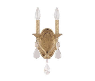 Blakely Two Light Wall Sconce in Antique Gold (65|1617AG-CR)