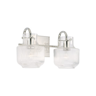 Nyla Two Light Vanity in Polished Nickel (65|145121PN)
