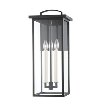 Eden Four Light Outdoor Wall Sconce in Textured Black (67|B7523-TBK)
