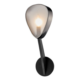 Allisio One Light Wall Sconce in Carbide Black And Black Chrome (67|B7331)