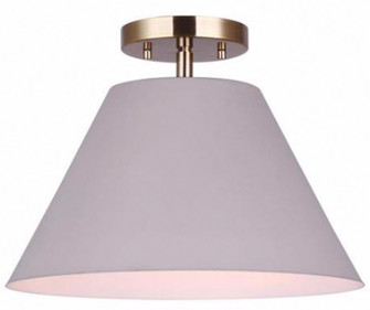 Talia One Light Semi-Flush Mount in Matte Grey And Gold (387|ISF1076A01MGG)
