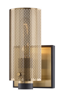 Pilsen One Light Wall Sconce in Modern Bronze And Aged Brass (67|B6871)