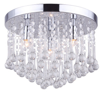 Daya Three Light Flush Mount in Chrome (387|IFM237B12CH9)