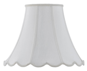 PIPED SCALLOP BELL Shade in White (225|SH-8105/16-WH)