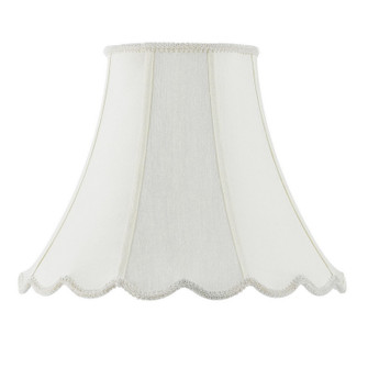 Piped Scallop Bell Shade in EGGSHELL (225|SH-8105/14-EG)