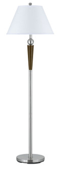 HOTEL One Light Floor Lamp in Brushed Steel/Espresso (225|LA-8005FL-1BS)