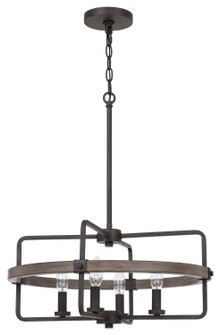 Rawlins Four Light Chandelier in Black Smith (225|FX-3765-4)