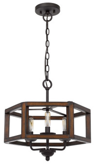 Renton Three Light Chandelier in Oak (225|FX-3761-3)