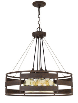 Rochefort Four Light Chandelier in Rust (225|FX-3747-4)