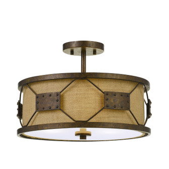 Ragusa Three Light Pendant in Rust (225|FX-3681-3)