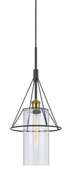 One Light Chandelier in Antique Brass/Black (225|FX-3653-1)