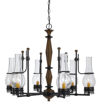 Trenton Six Light Chandelier in Metal/Wood (225|FX-3564/6)