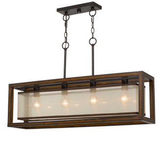 Four Light Chandelier in Wood (225|FX-3536-4H)