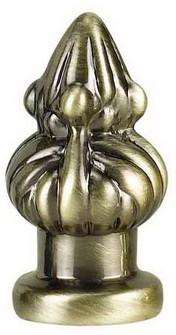 Metal Finials Finial in Antique Brass (225|FA-5052B)