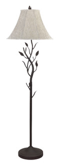 Iron One Light Floor Lamp in Black (225|BO-769)