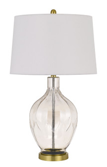 Bancroft One Light Table Lamp in Clear/Antique Brass (225|BO-2971TB)