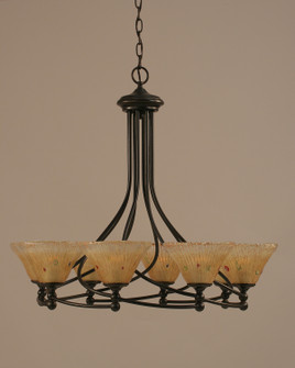 Capri Eight Light Chandelier in Dark Granite (200|908-DG-750)