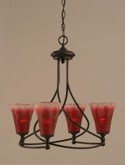 Capri Four Light Chandelier in Dark Granite (200|904-DG-726)