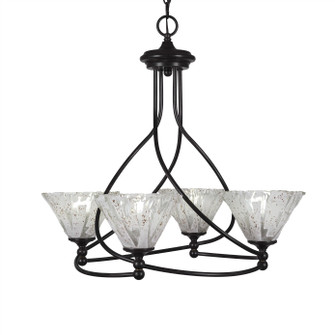 Capri Four Light Chandelier in Dark Granite (200|904-DG-7195)