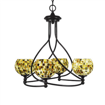 Capri Four Light Chandelier in Dark Granite (200|904-DG-407)