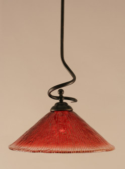 Capri One Light Stem Pendant in Dark Granite (200|900-DG-716)