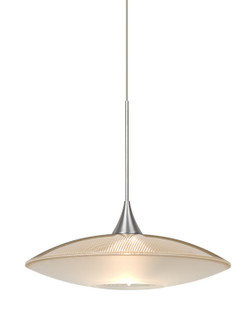 Spazio One Light Pendant in Satin Nickel (74|1XT-6294GD-LED-SN)