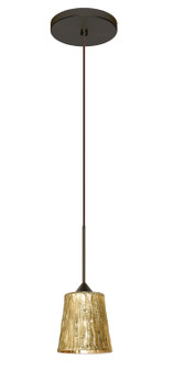 Nico One Light Pendant in Bronze (74|1XT-5125GF-LED-BR)