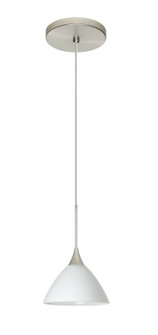 Domi One Light Pendant in Satin Nickel (74|1XT-174307-LED-SN)