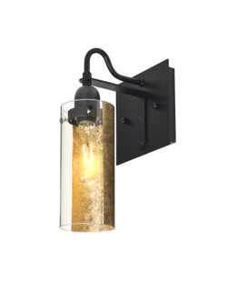 Duke One Light Wall Sconce in Black (74|1WG-DUKEGF-BK)